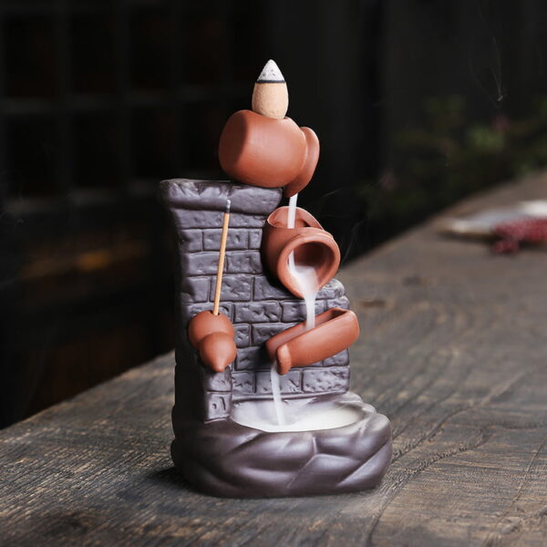 Clay Pot Wall Ceramic Backflow Incense Burner