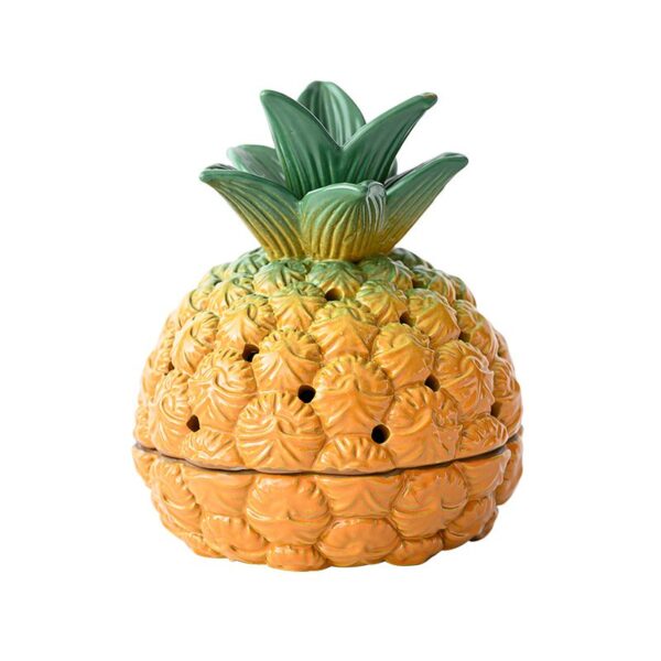 Vivid Pineapple Ceramic Coil Incense Burner