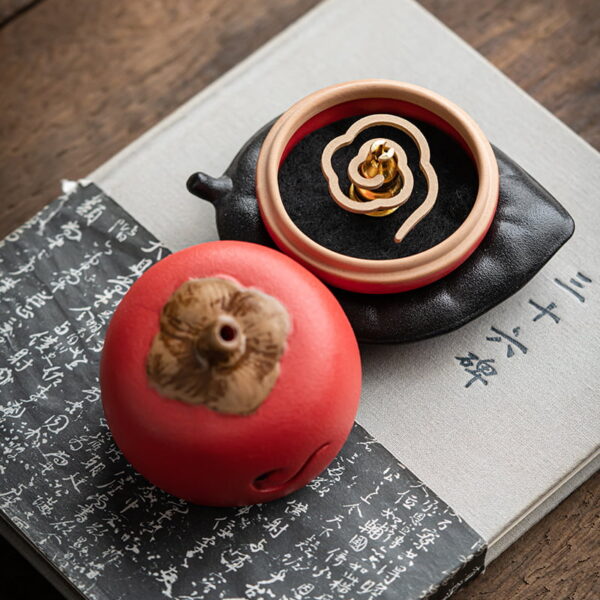 Apple Ceramic Incense Holder for Coil Incense
