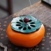 Persimmon Ceramic Incense Burner - Image 2