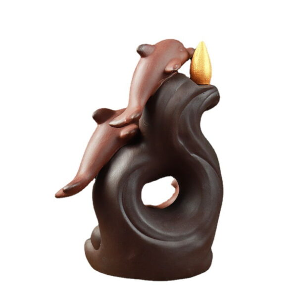 Dolphin Spray Backflow Incense Burner