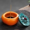 ceramic persimmon incense burner