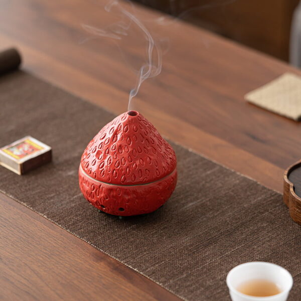Strawberry Ceramic Incense Coil Burner