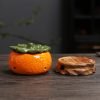 Cute Orange Incense Ceramic Burner - Image 2