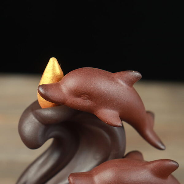 Dolphin Spray Backflow Incense Burner