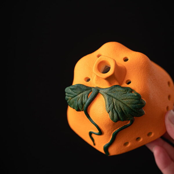Irregular Shap Pumpkin Ceramic Incense Holder