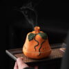 Irregular Shap Pumpkin Ceramic Incense Holder