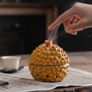 ceramic durian incense burner