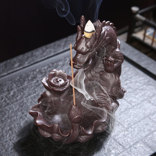 Dragon Lotus Flow Back Incense Burner