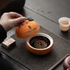 Cute Orange Ceramic Incense Coil Burner - Image 3
