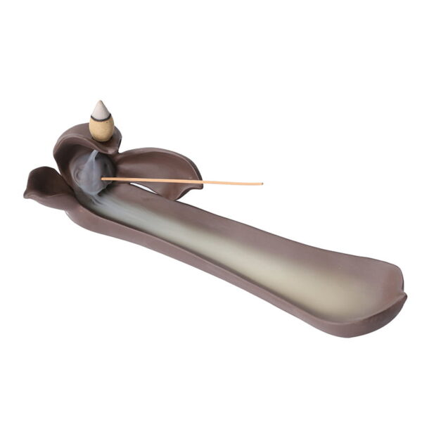 Lotus Flower Petal Ceramic Incense Burner for Incense Stick