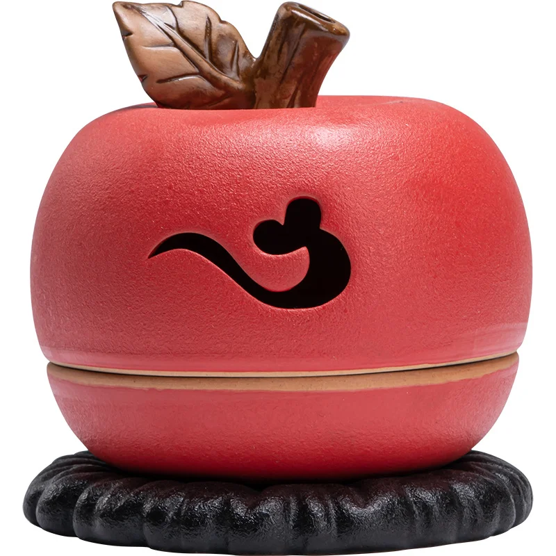 Apple Ceramic Incense Holder for Coil Incense - Image 4