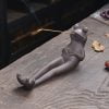 Relaxing Frog Ceramic Stick Incense Holder
