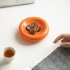 Ceramic Flat Persimmon Incense Burner - Image 4