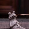 Relaxing Frog Ceramic Stick Incense Holder - Image 4
