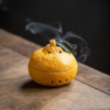 Orange With Leaf Ceramic Incense Burner