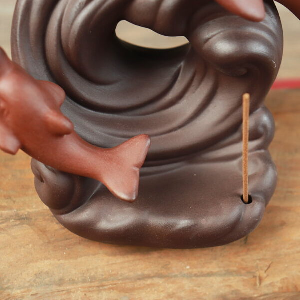 Dolphin Spray Backflow Incense Burner