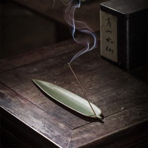 Ceramic Bamboo Incense Holder