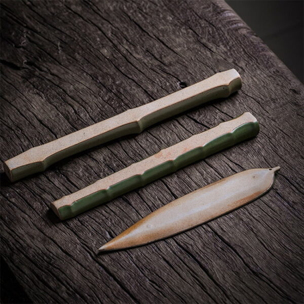 Ceramic Bamboo Incense Holder