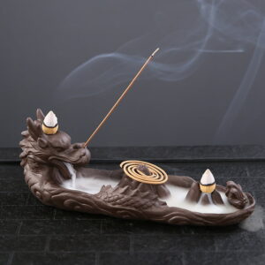 Dragon Boat Hill Backflow Coil Stick Incense Burner Dragon Boat Hill Backflow Coil Stick Incense Burner