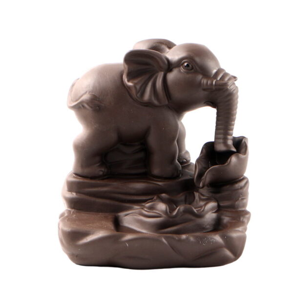 Ceramic Elephant Backflow Incense Burner