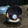 Seashell Ceramic Backflow Incense Burner With LED Light Ball Seashell Ceramic Backflow Incense Burner With LED Light Ball