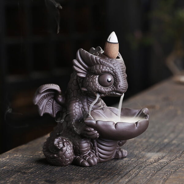 Flying Dinosaur Waterfall Incense Burner