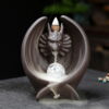 Dragon With Wings Ceramic Backflow Incense Burner With LED Light Ball