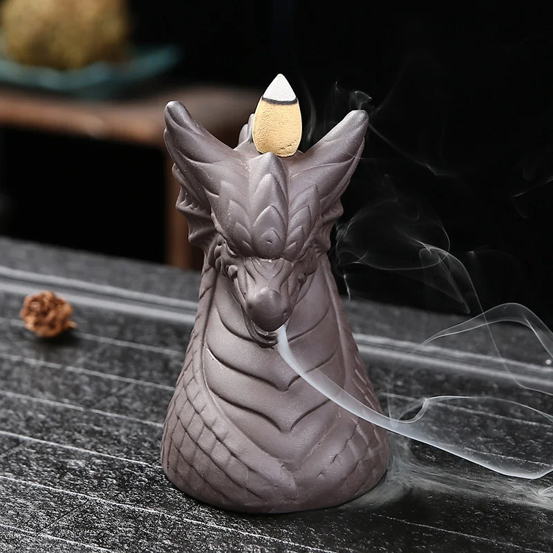 Dragon Symbol Backflow Incense Holder - Image 3