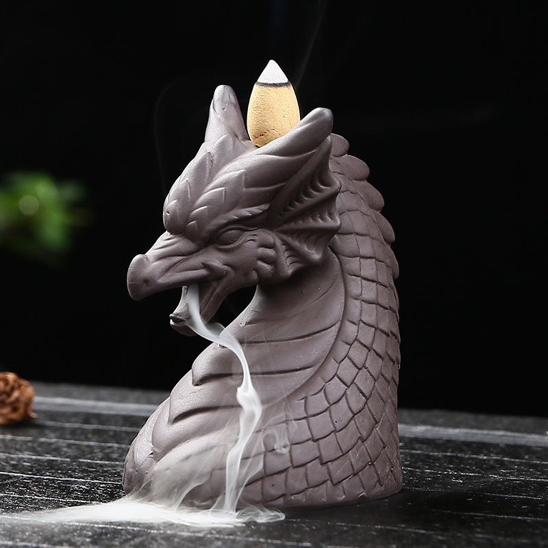 Dragon Symbol Backflow Incense Holder
