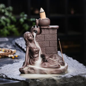 Zisha Girl Waterfall Incense Burner Zisha Girl Waterfall Incense Burner