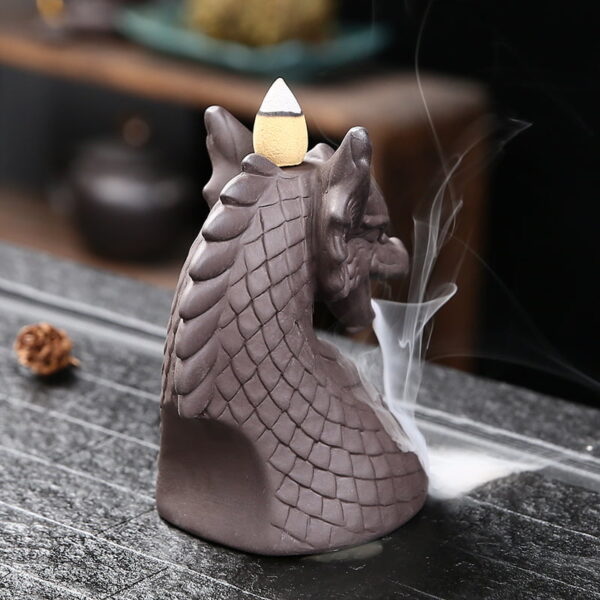 Dragon Symbol Backflow Incense Holder