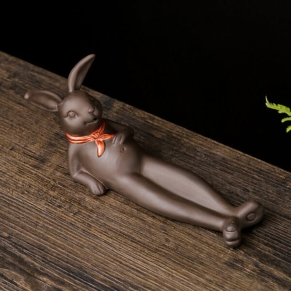 Lying Down Rabbit Incense Stick Holder