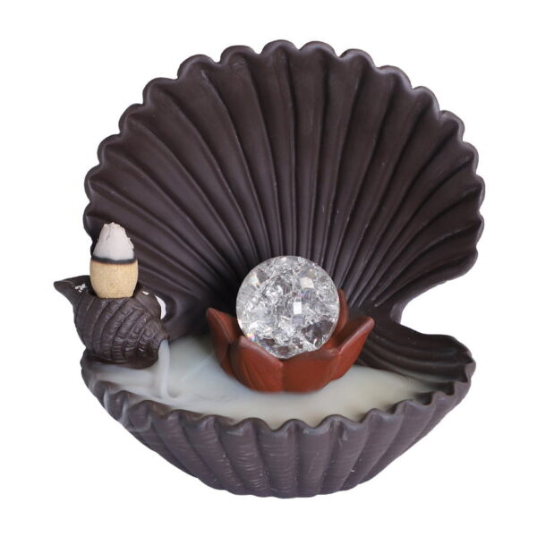 O1CN01qum9dX1cmXYT8eRUs_!!3824033643-0-cib Seashell Ceramic Backflow Incense Burner With LED Light Ball