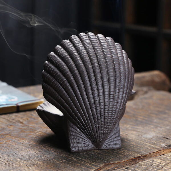 O1CN01r6G69P1cmXYVmOFMp_!!3824033643-0-cib Seashell Ceramic Backflow Incense Burner With LED Light Ball