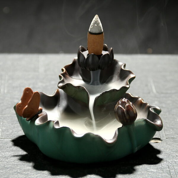 Lotus Butterfly Backflow Incense Burner Lotus Butterfly Backflow Incense Burner