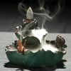 Lotus Backflow Incense Burner, Ceramic Waterfall Incense Burner - Image 4