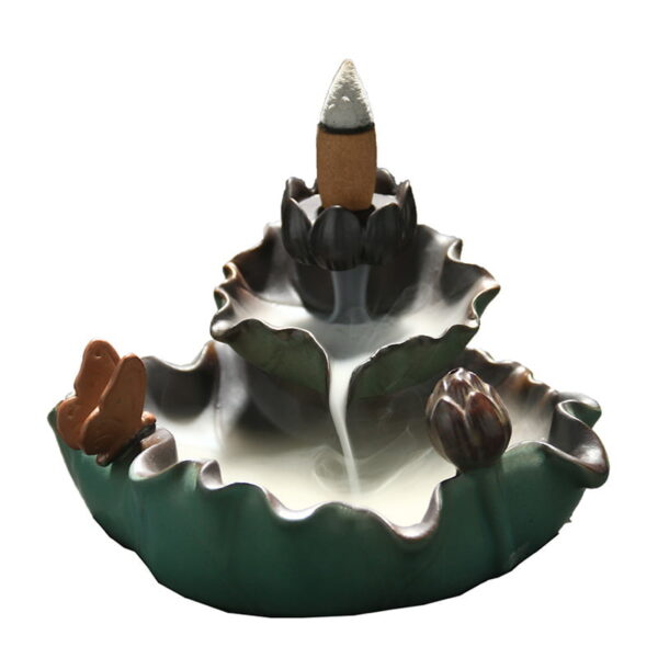 3181794988_331100934 Lotus Backflow Incense Burner, Ceramic Waterfall Incense Burner