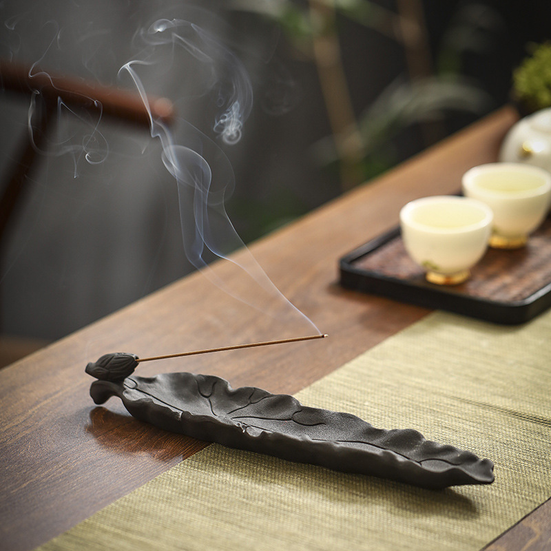 lotus leaf incense holder