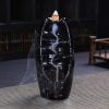 Barrel Shape Ceramic Waterfall Incense Burner