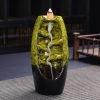 Barrel Shape Ceramic Waterfall Incense Burner