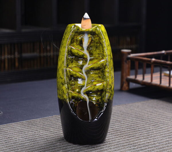 Barrel Shape Ceramic Waterfall Incense Burner Barrel Shape Ceramic Waterfall Incense Burner