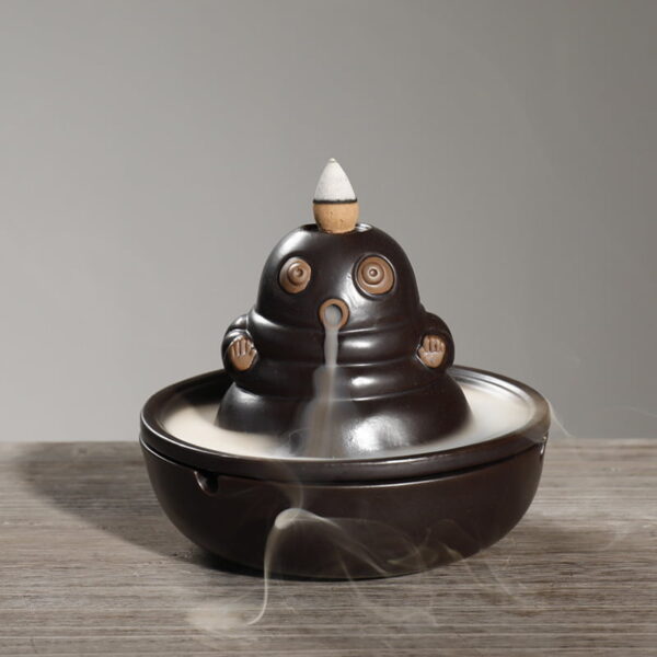Halloween Ghost Ceramic Back Burner Incense Holder