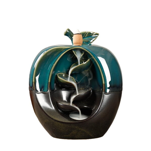 10723734468_1111592923 Ceramic Apple Backflow Incense Burner