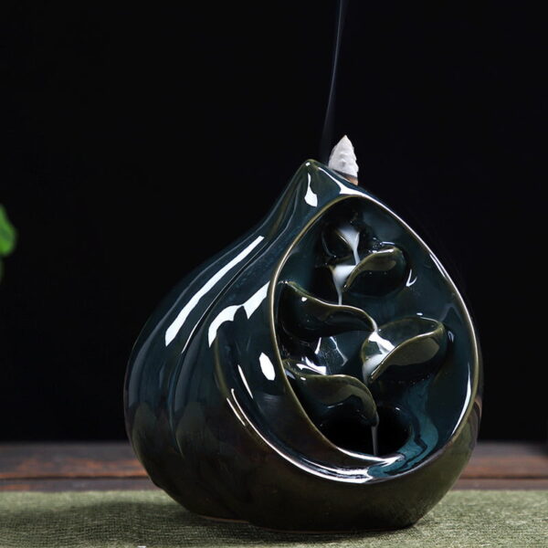 Peach Ceramic Backflow Incense Burner