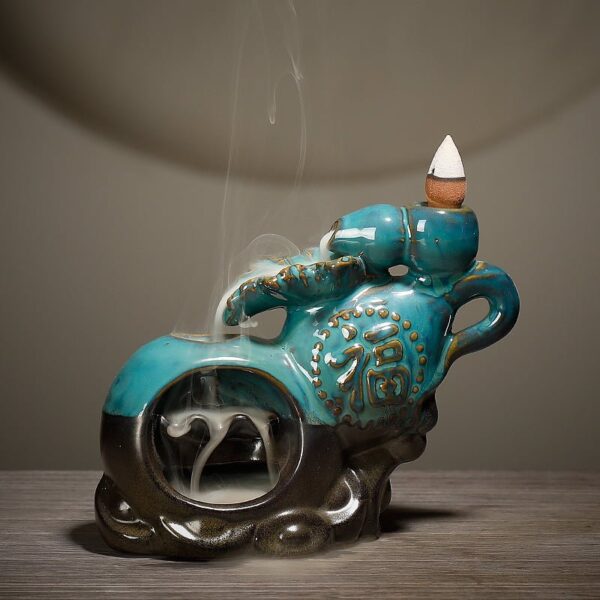 Gourd Good Fortune Ceramic Smoke Backflow Incense Burner