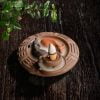 Stone Grinding Buffalo Divination Plate Ceramic Incense Waterfall Backflow Burner