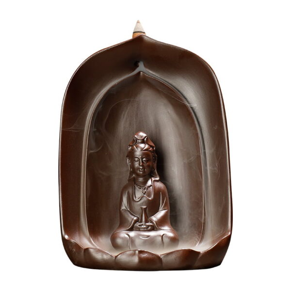 10989845447_882241707 Buddha Lotus Petal Ceramic Backflow Incense Burner