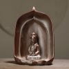 Buddha Lotus Petal Ceramic Backflow Incense Burner - Image 2