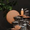 Moon Cloud Mountain Tower Incense Smoke Burner - Image 4
